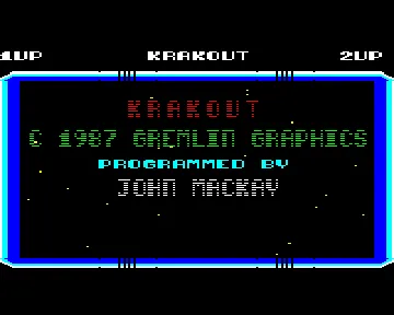 Krakout! (1987)(Gremlin Graphics)[KRAKOUT] screen shot title